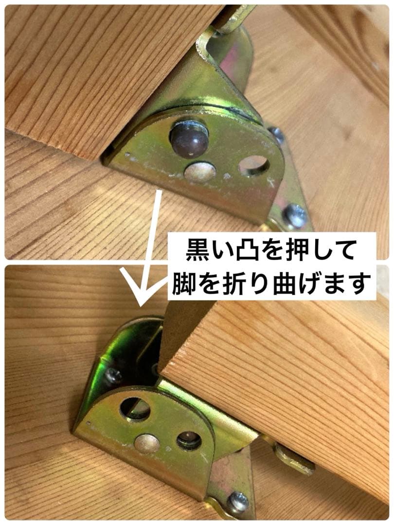 古家具 レトロ 木製 円形ちゃぶ台 折りたたみ式 ローテーブル