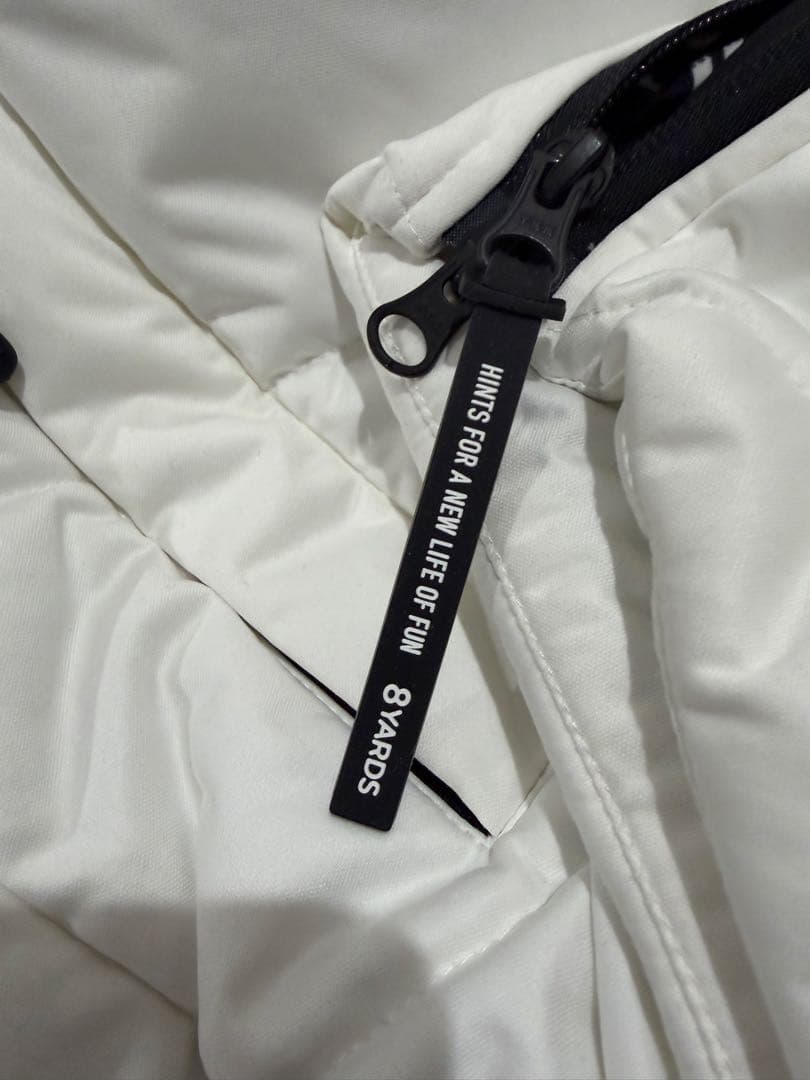 8 YARDS Women’ BIG HOODIE レディースL ホワイト美品