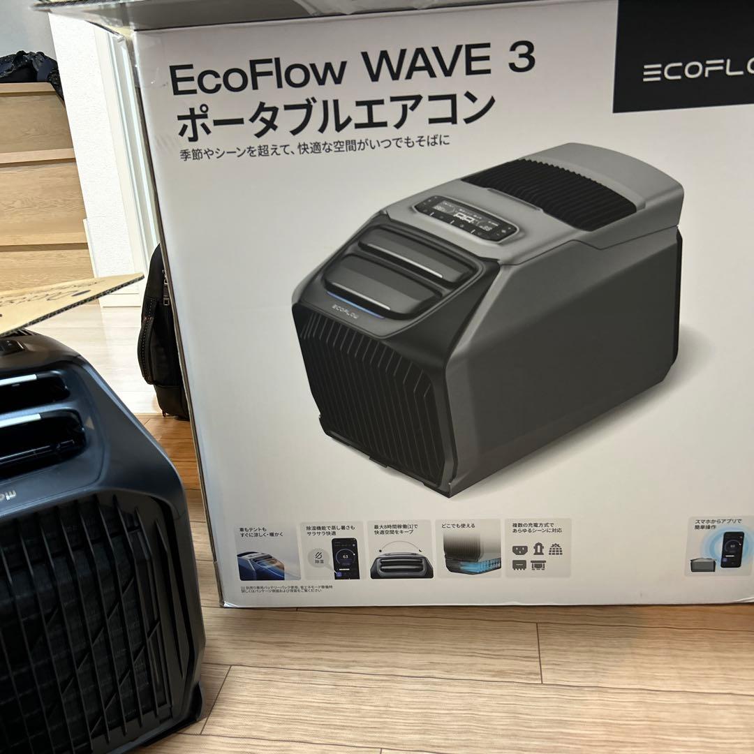 ユ*ケ様 EcoFlowWAVE3 エアコン +未開封専用補助バッテリー付（写真