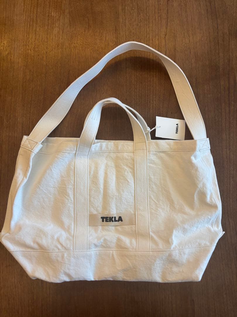 TEKLA キャンバス トートバッグ ホワイト