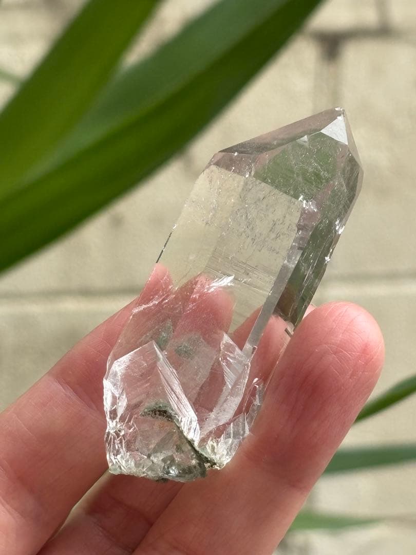 インド　マニハール水晶　グリーンファントム　50g 超透明　トップクオリティ