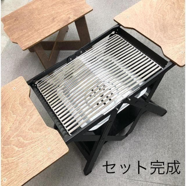 【新品】 BBQグリル &テーブル コンロ アウトドア キャンプ