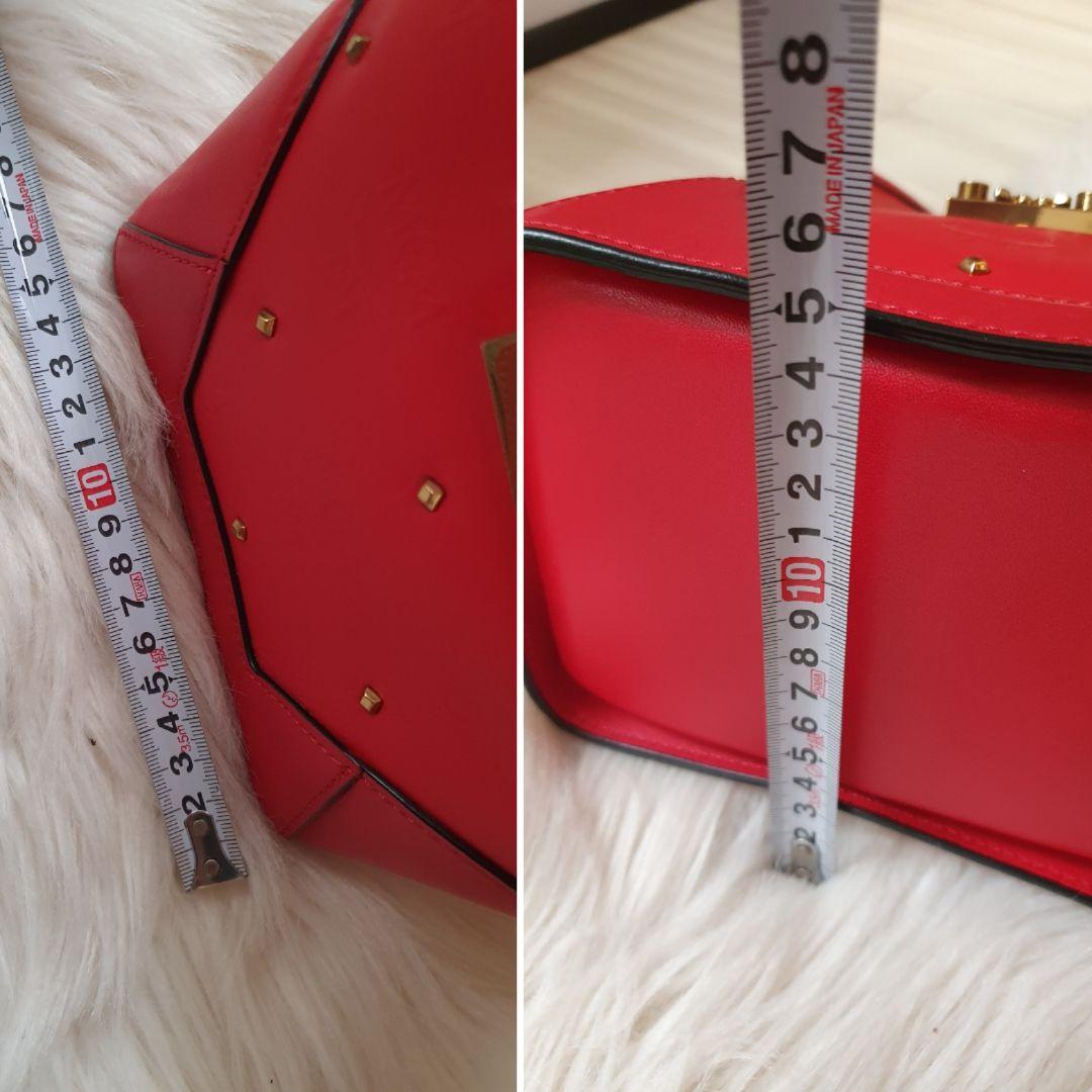 正規品ーMCM お洒落な赤いショルダーバッグ