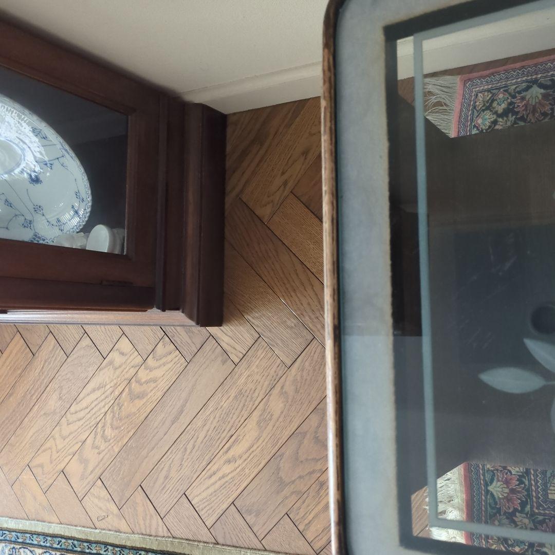 木製　サイドテーブル　テーブル　机　ガラス天板　ガラス