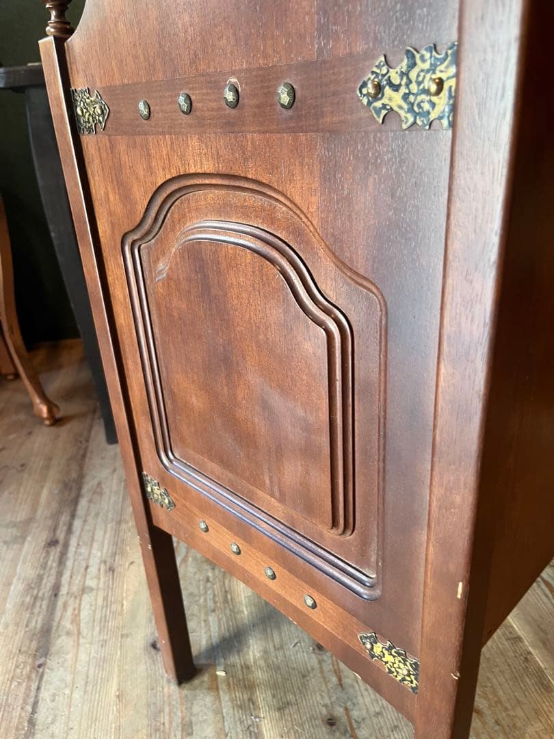 ._.*＊希少 オールドカリモク ライティングビューロー 机 小ぶりデスク