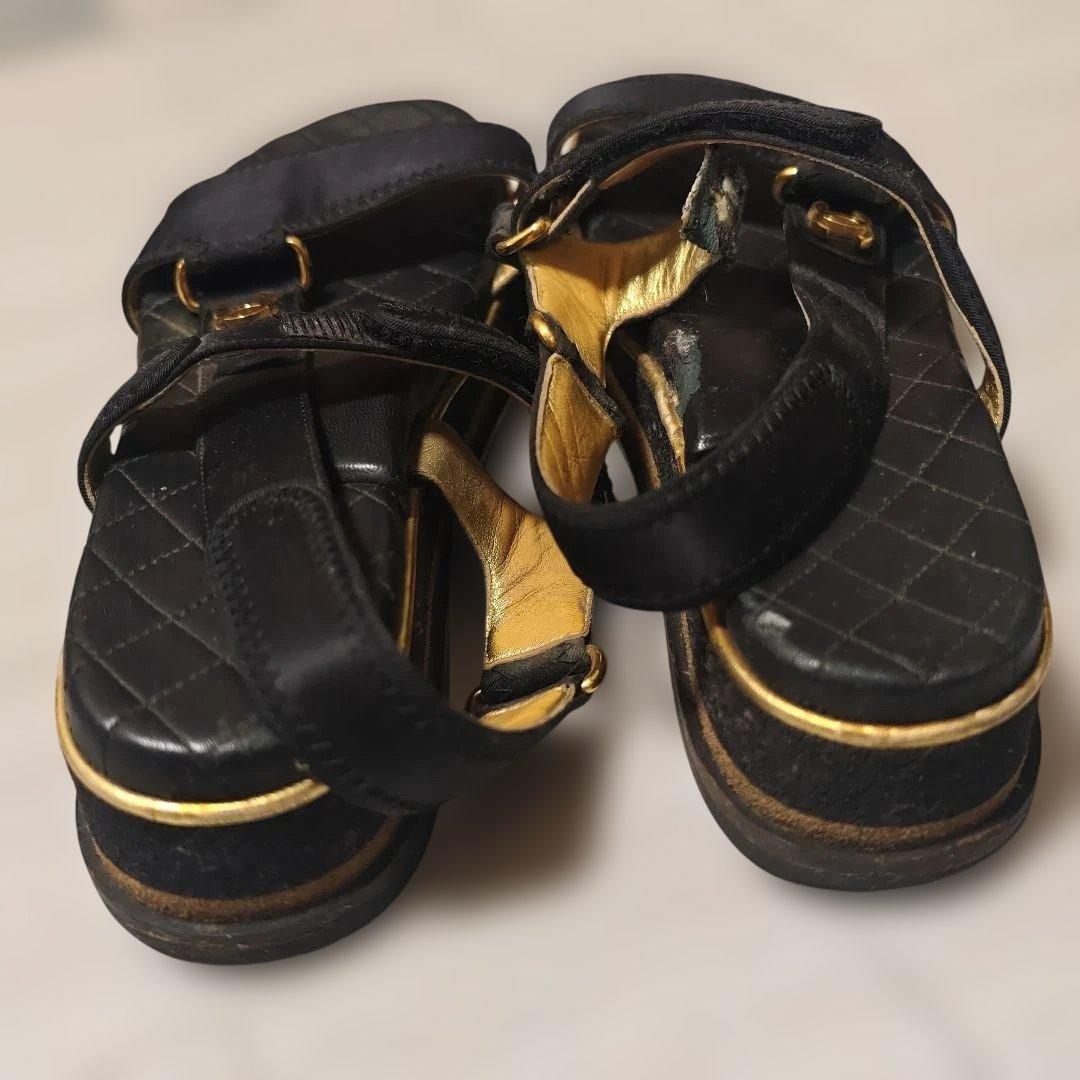 【ストラップ破損】CHANEL サンダル 37
