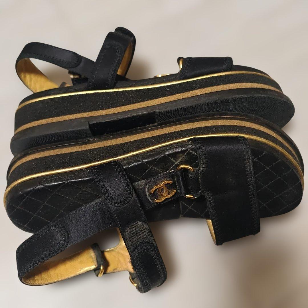【ストラップ破損】CHANEL サンダル 37