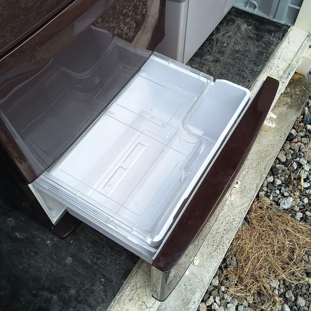 運搬取付無料！あずきカラー・純正日立ノンフロン冷蔵庫！完動品・美品！