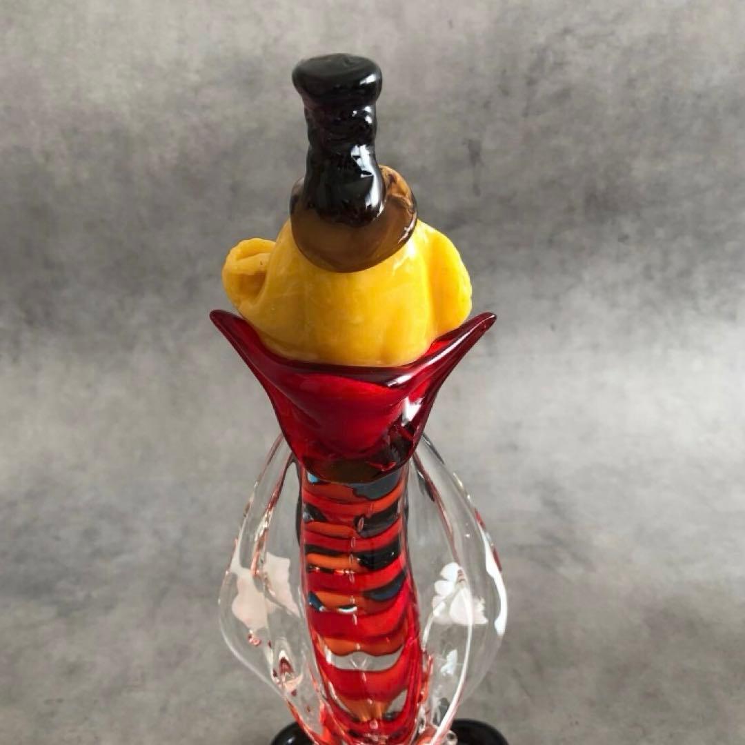 ムラーノガラス ピエロ 人形 ベネチアンガラス　MURANO イタリア製