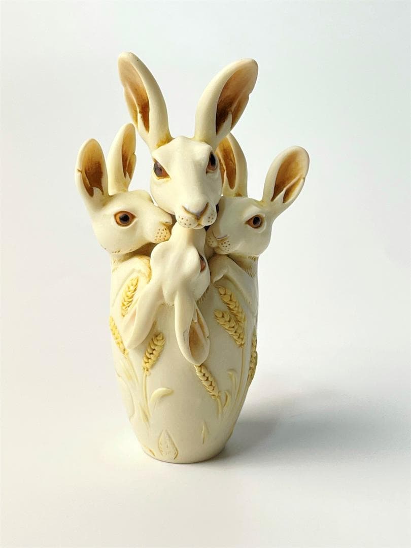 世界1000体限定 アダムバインダー ウサギ 彫刻 フィギュア