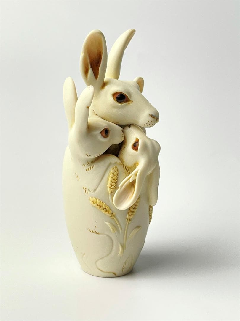 世界1000体限定 アダムバインダー ウサギ 彫刻 フィギュア