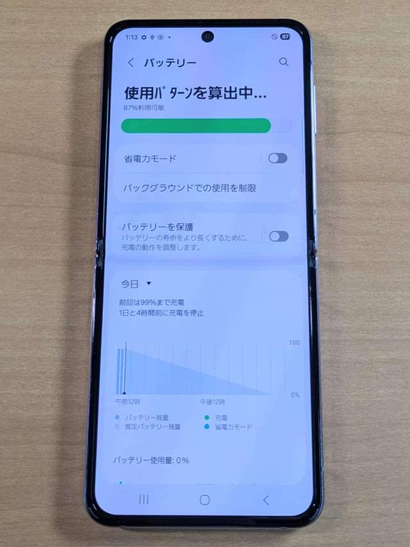 スマートフォン本体 011300K Galaxy Z Flip4 SCG17 128GB