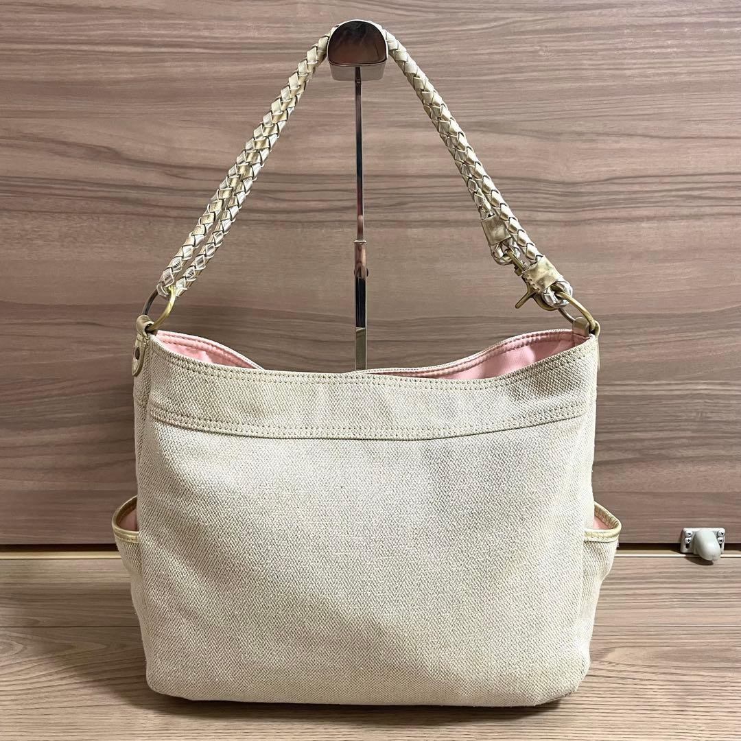 美品/バーバリーブルーレーベル　ハンドバッグ　ショルダーバッグ　デカロゴ