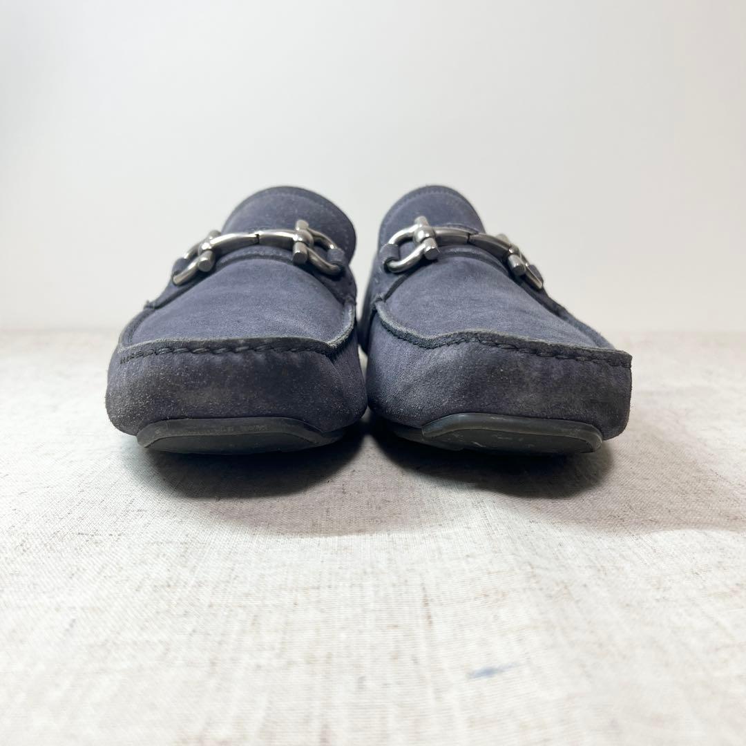 超美品★フェラガモ ガンチーニ スエード ローファー モカシン 26.5cm