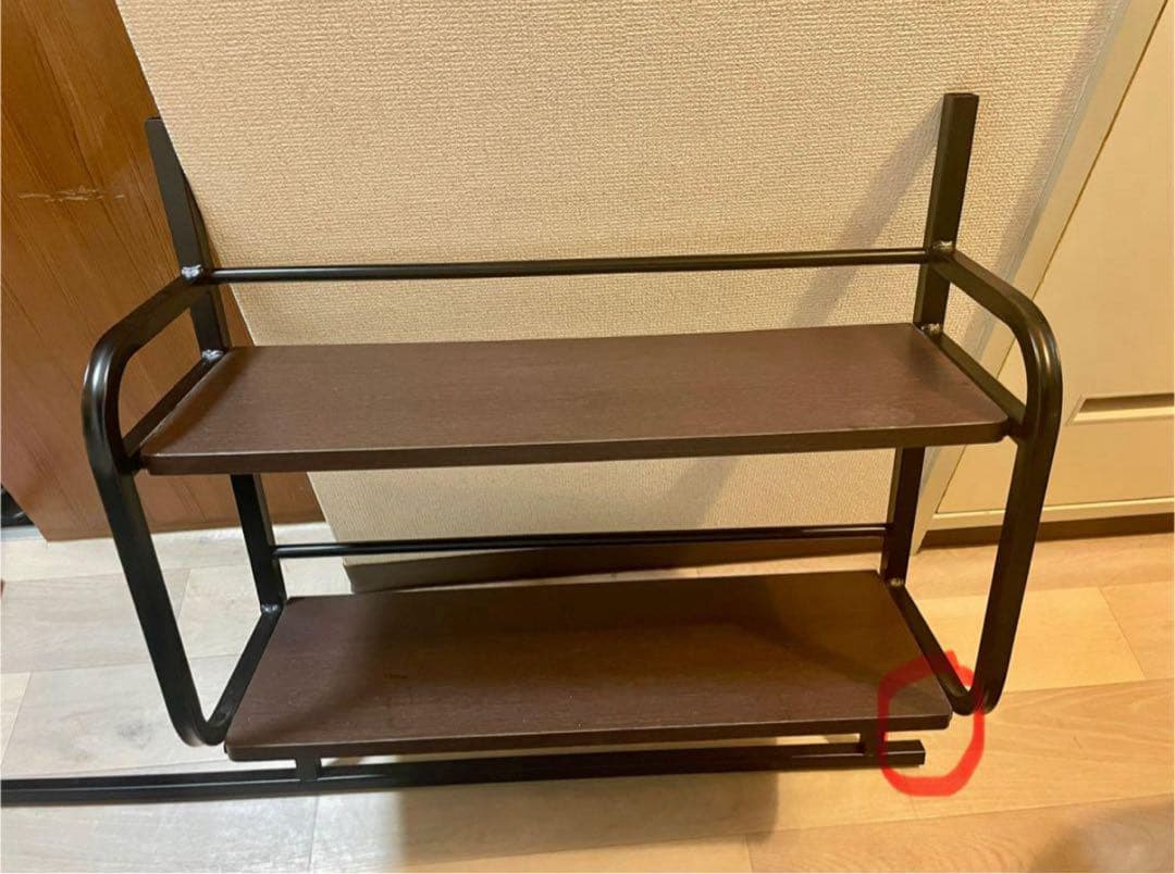 【引き取り限定】ニトリ ロフトベッド 机&ハンガー付き 説明書あり