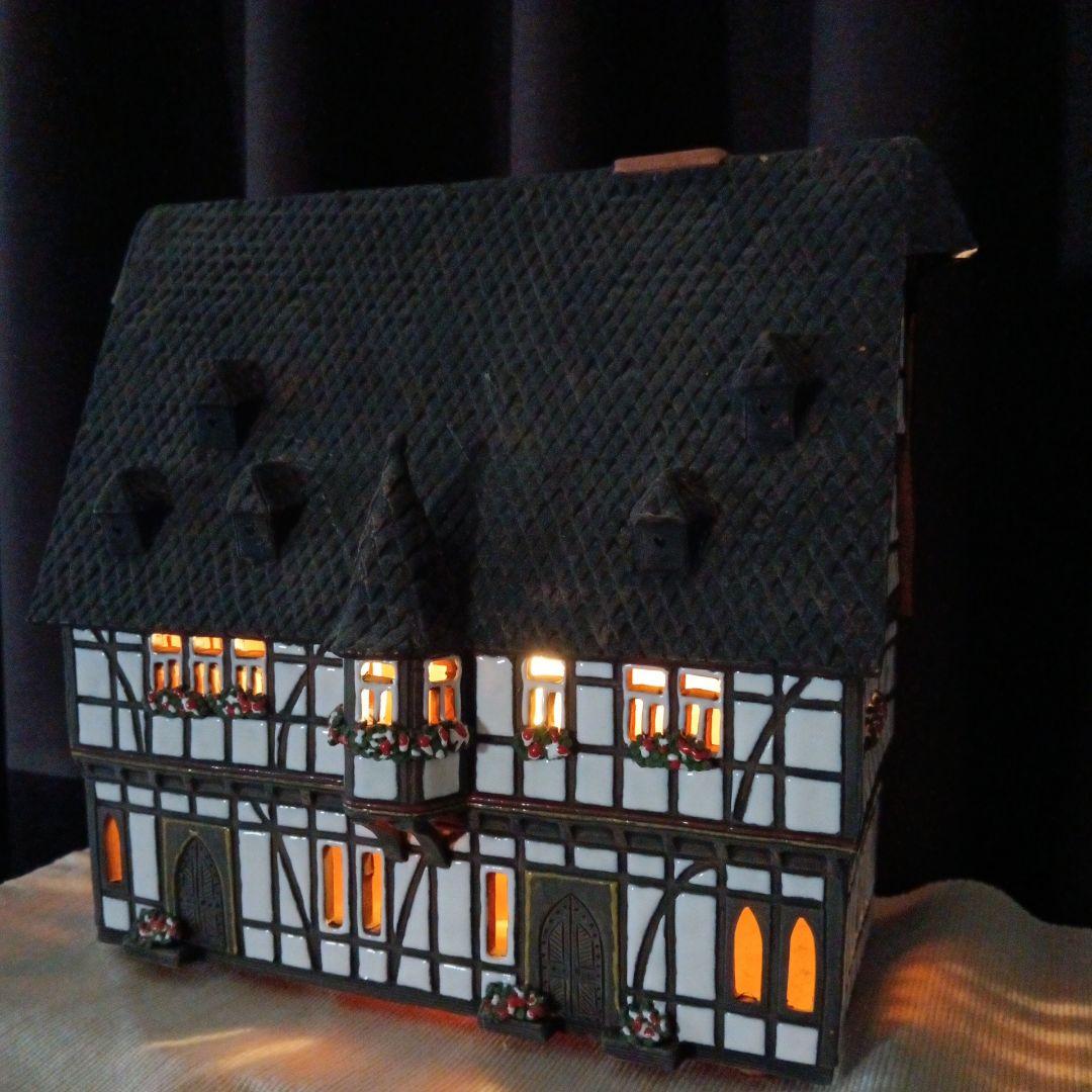 【超メルカリ祭限定】ライト付リトアニアキャンドルハウス3点セット　刻印あり