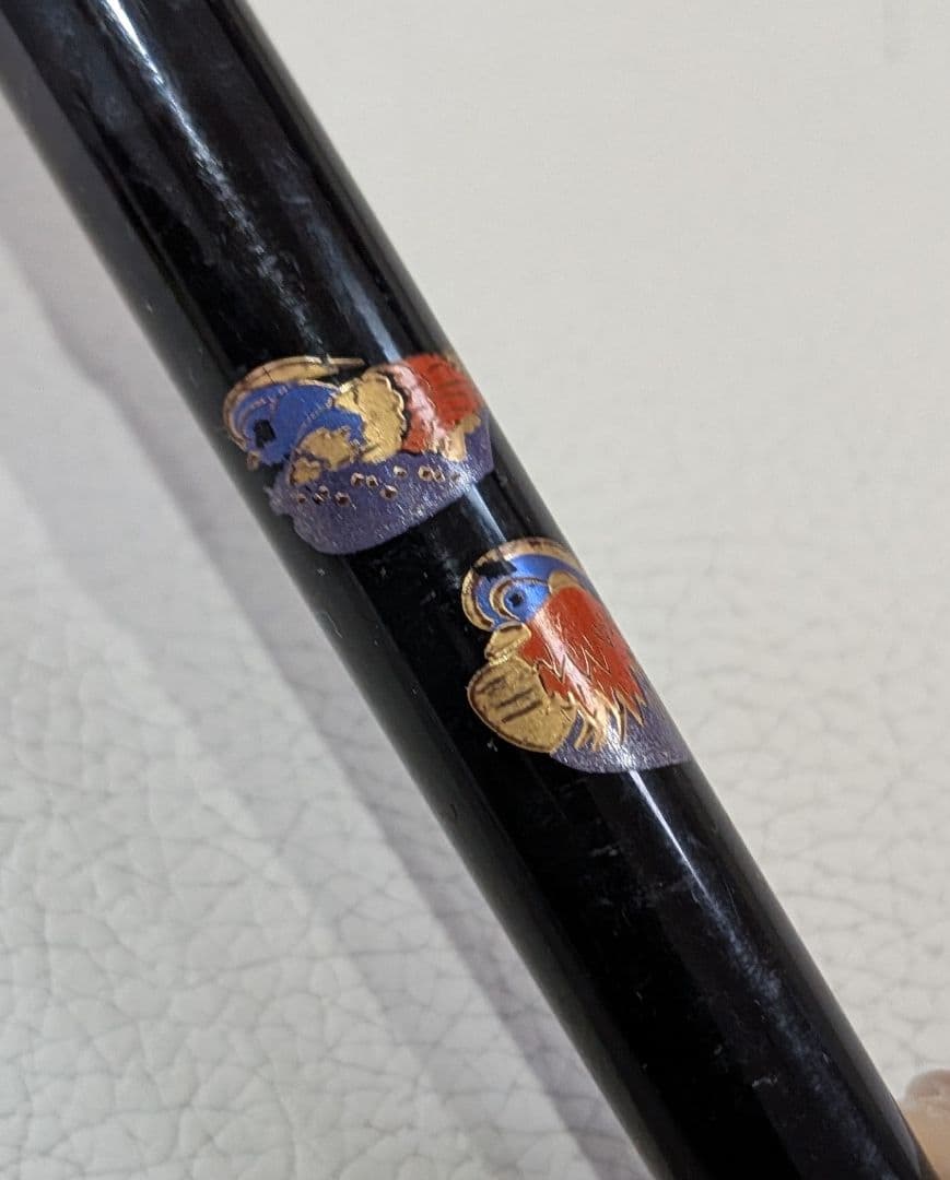 PLATINUM　蒔絵「鴨と紅葉」 　ペン先18K