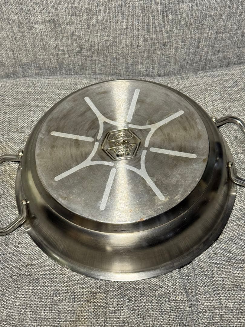 フィスラー クックスター　サーブパン 24㎝ 両手鍋ドームリッド付き