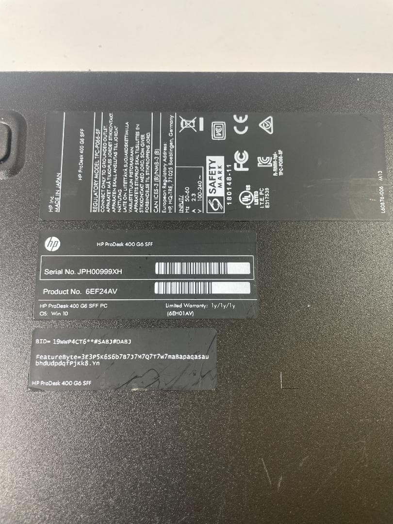 HP Prodesk 400 G6 SFF 9世代Celeron/500G/4G