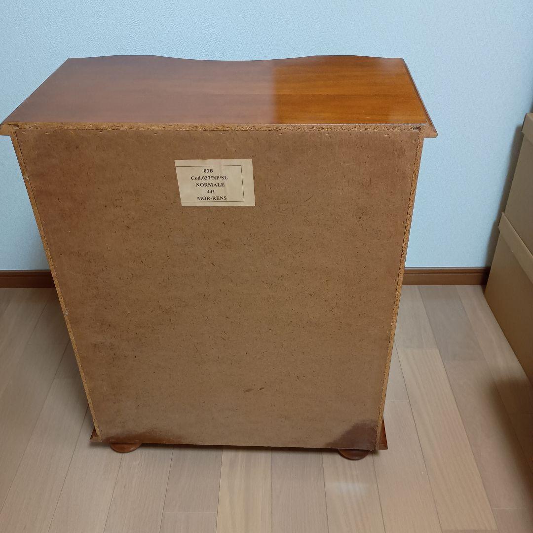 イタリア製 タロッコ モーレンス 4段チェスト 象嵌 アンティーク