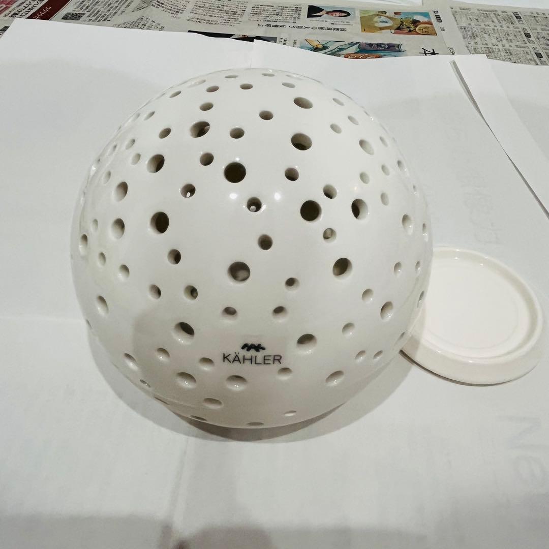 ケーラー ノビリ ボールキャンドルホルダー 12cm+14cmの2点セット