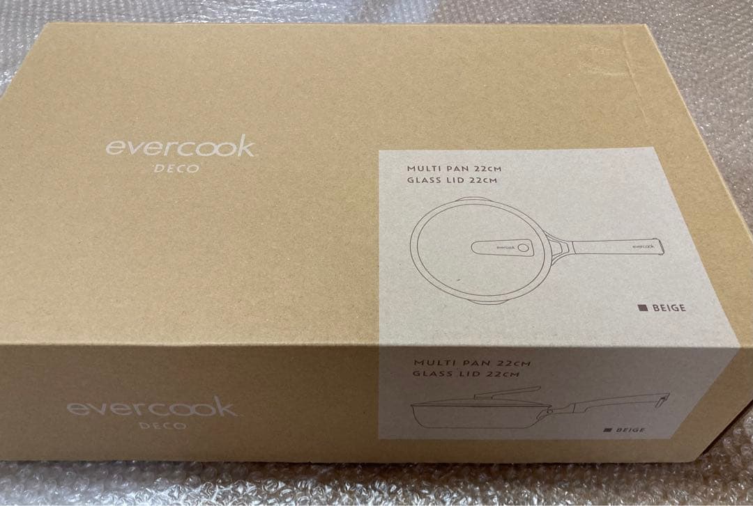 エバークックデコevercookDECO 深型フライパン 蓋付マルチパン22cm