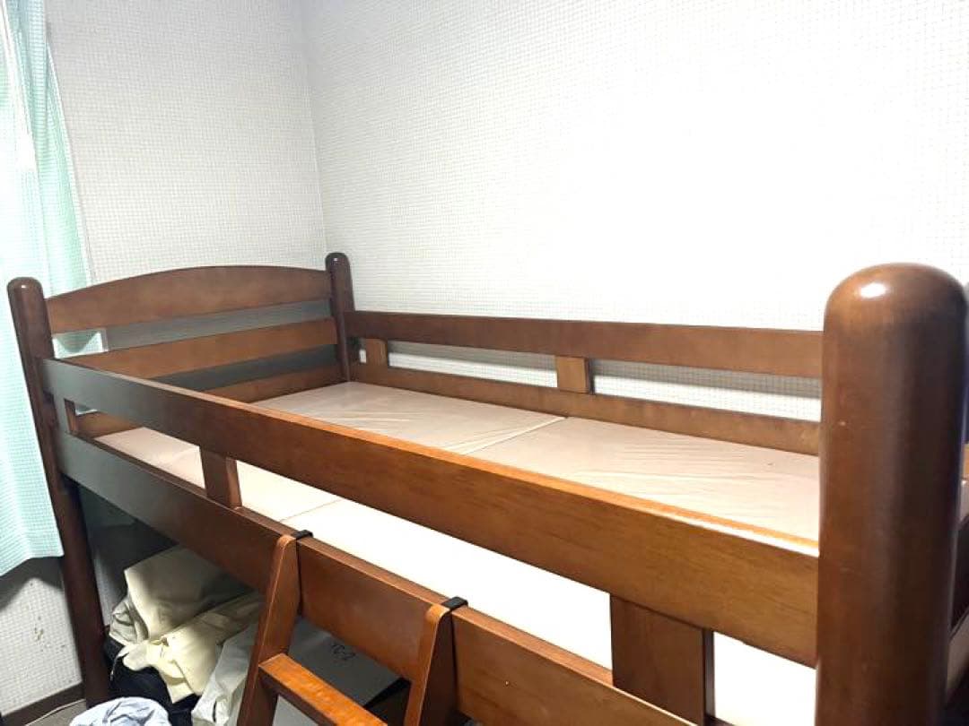 ロフトベット ベット 木製 シングルベット ローベット ブラウン システムベット