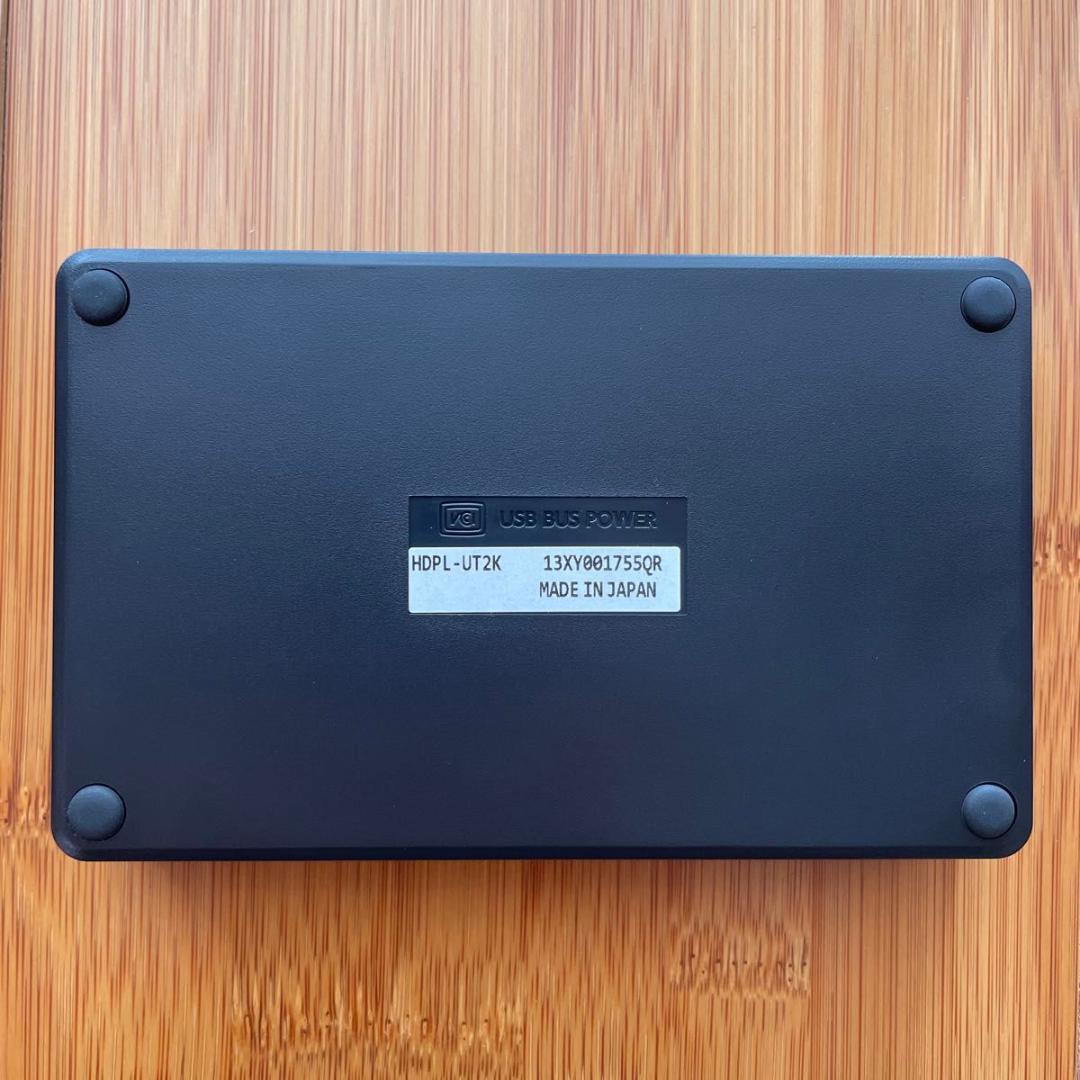 I-O DATA ポータブルHDD 2TB (HDPL-UT2K)