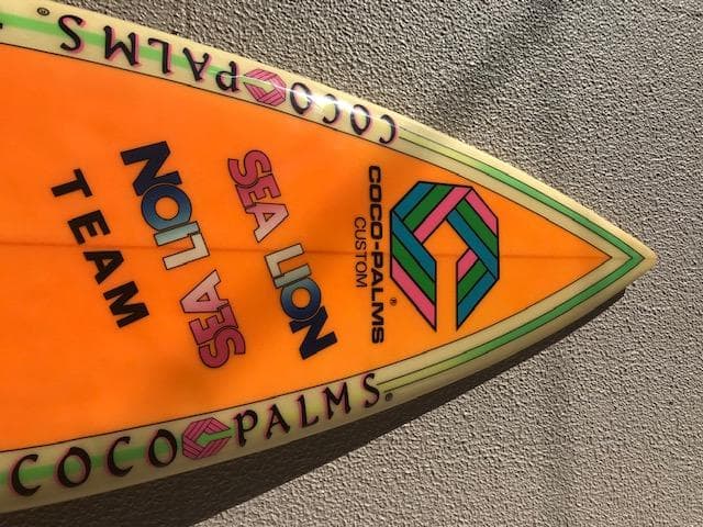 80's ショートボード レアサーフボード COCO PALMS 希少品