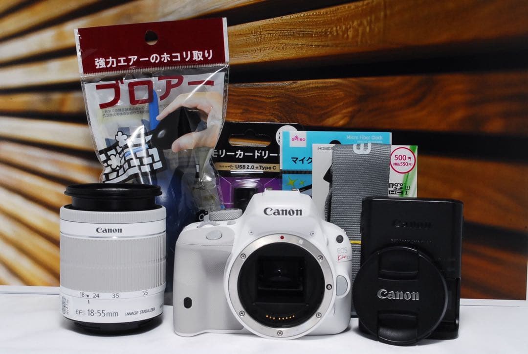 【美品】Canon EOS kiss X7 ホワイト スマホ転送標準レンズキット