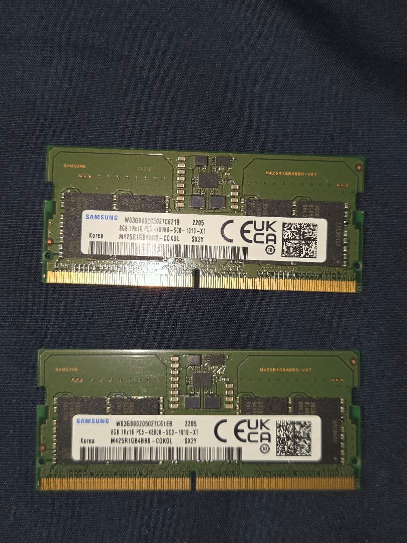 SAMSUNG 8GB DDR5-4800 ノートPC用メモリ