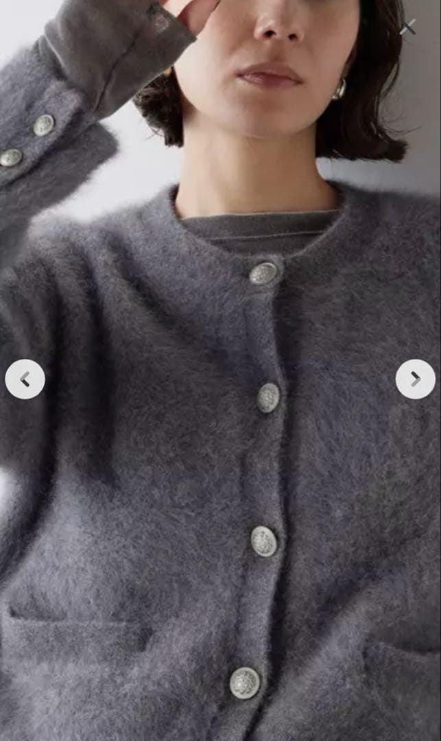 大人気完売品‼︎美品‼︎Whim Gazette カシミヤ混ファーニットジャケット