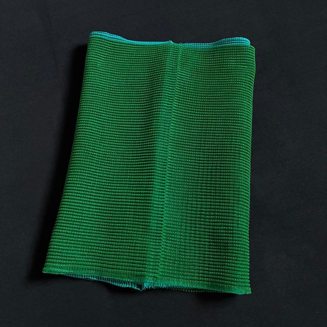 タグ無し商品 PLEATS PLEASE バイカラープリーツスヌード 緑水色