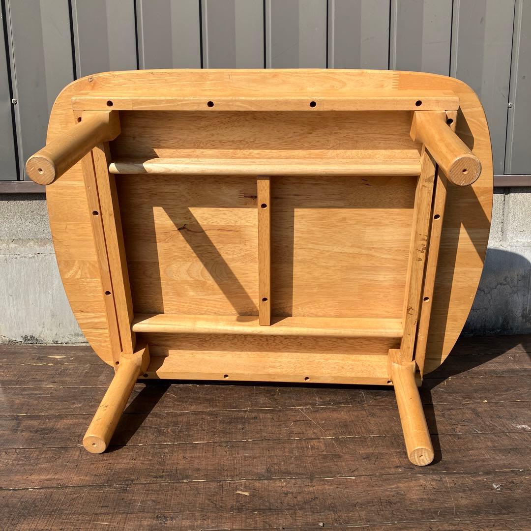 A-4 折りたたみ ローテーブル 木製 センターテーブル ちゃぶ台 ナチュラル