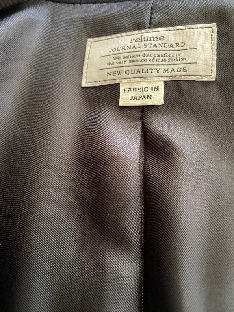 JOURNAL STANDARD relumeビシュウウールPコート ブラック