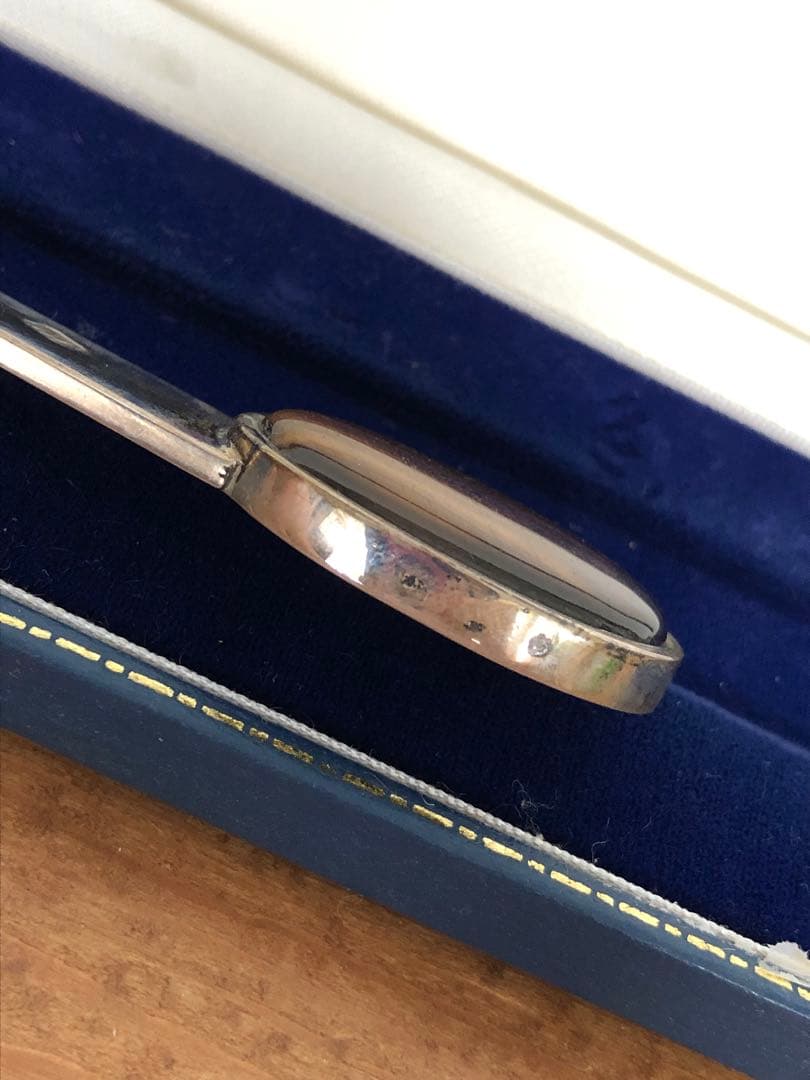 マッピン＆ウェッブ　純銀製ストーン付　ペーパーナイフ　レターオープナー　シルバー