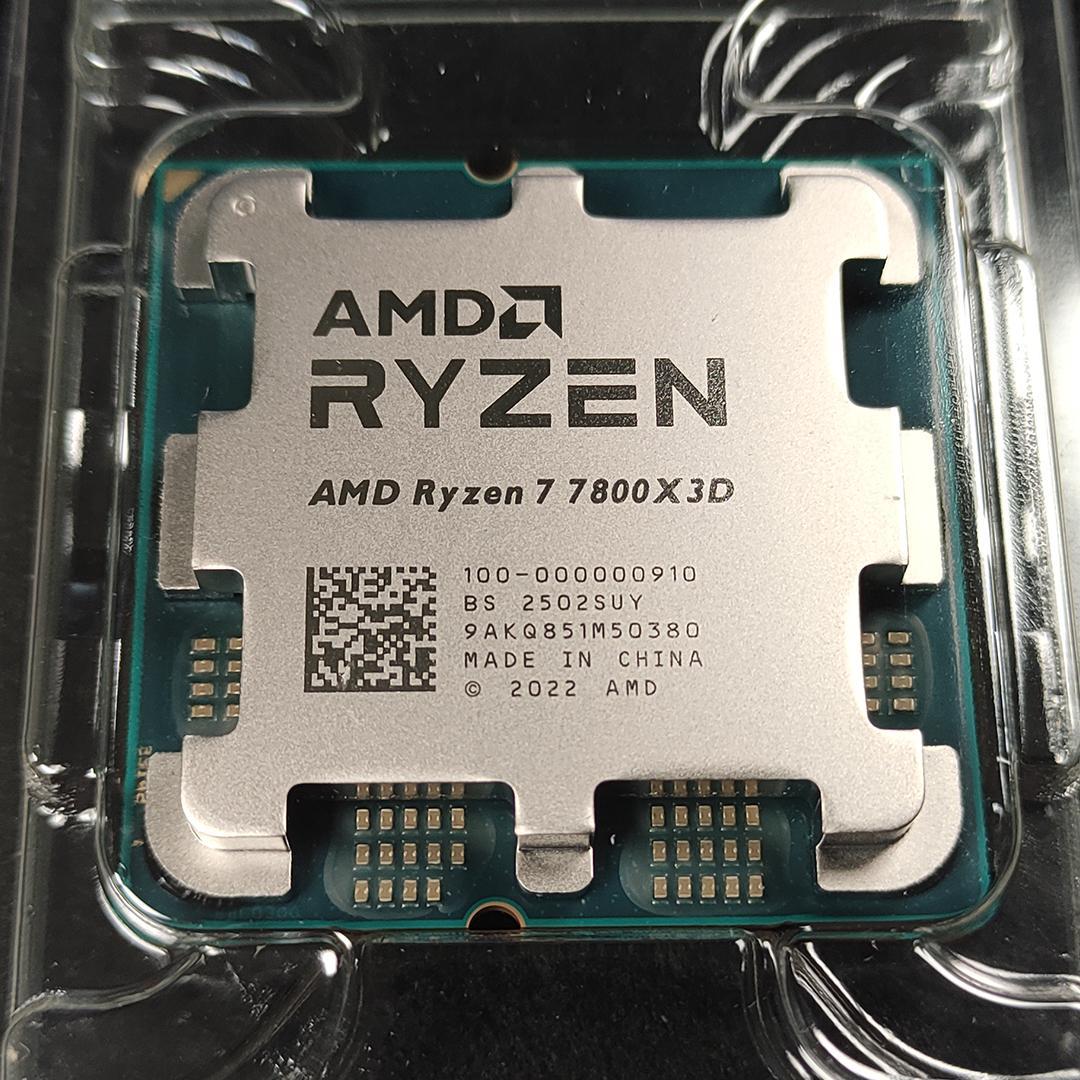【新品未使用】AMD Ryzen 7 7800X3D 動作保証