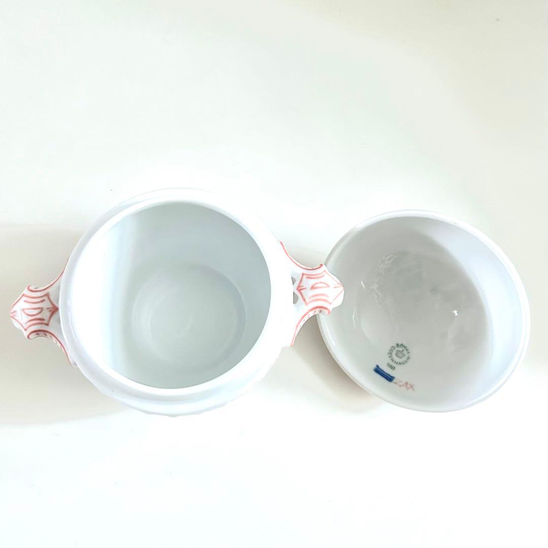 新品 ロイヤルコペンハーゲン ボンボニエール コーラルフルーテッド ハーフレース