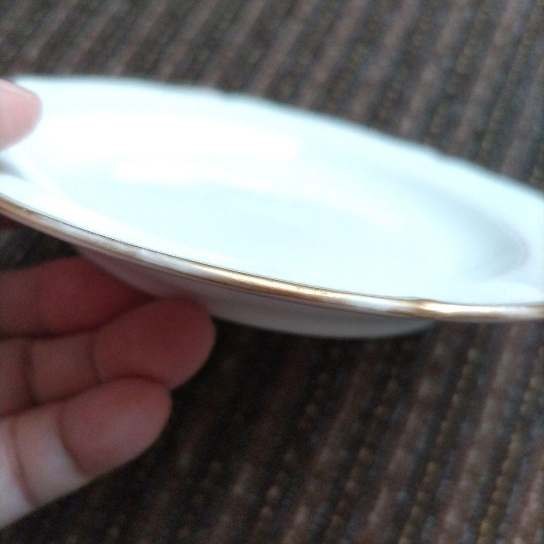 ドイツ　KPM　ベルリン王立磁器製陶所　花リム　金彩濃紺ライン　ケーキ皿２枚