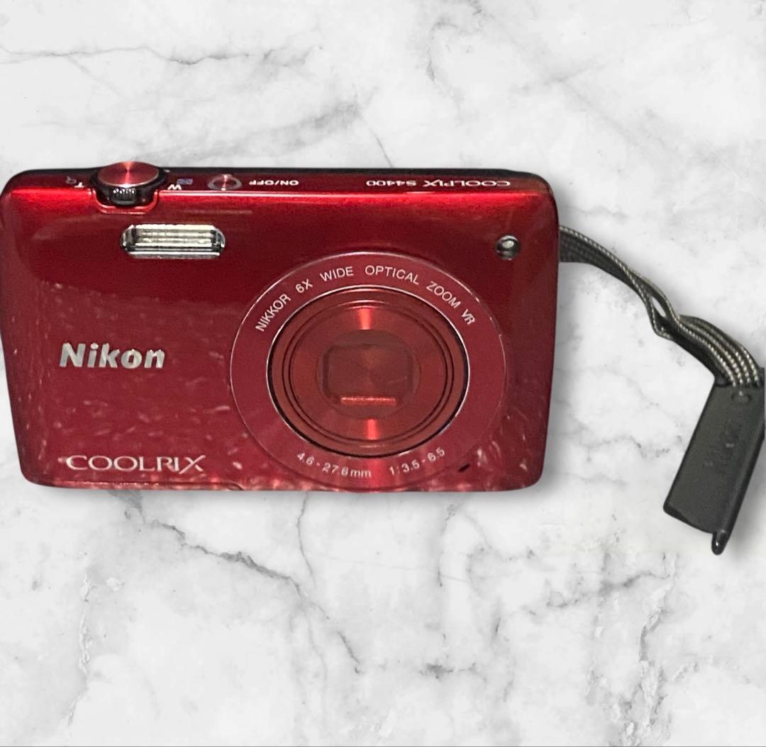 美品【Nikon】ニコンクールピクス COOLPIX S4400/レッド