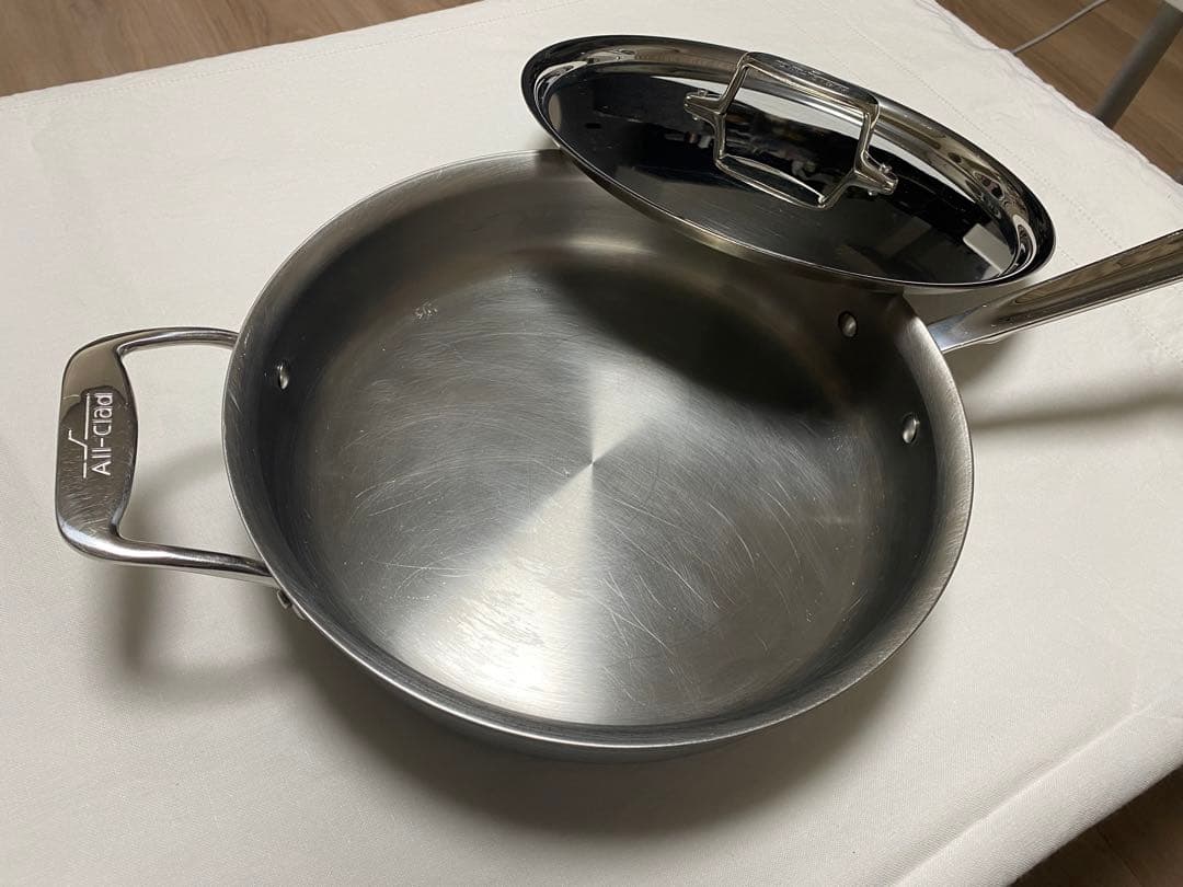 【一生もの】Air-Clad D5ステンレススチール 片手鍋