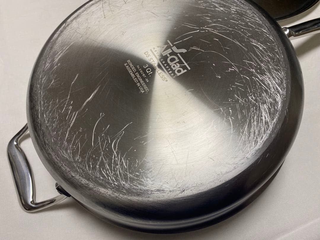 【一生もの】Air-Clad D5ステンレススチール 片手鍋