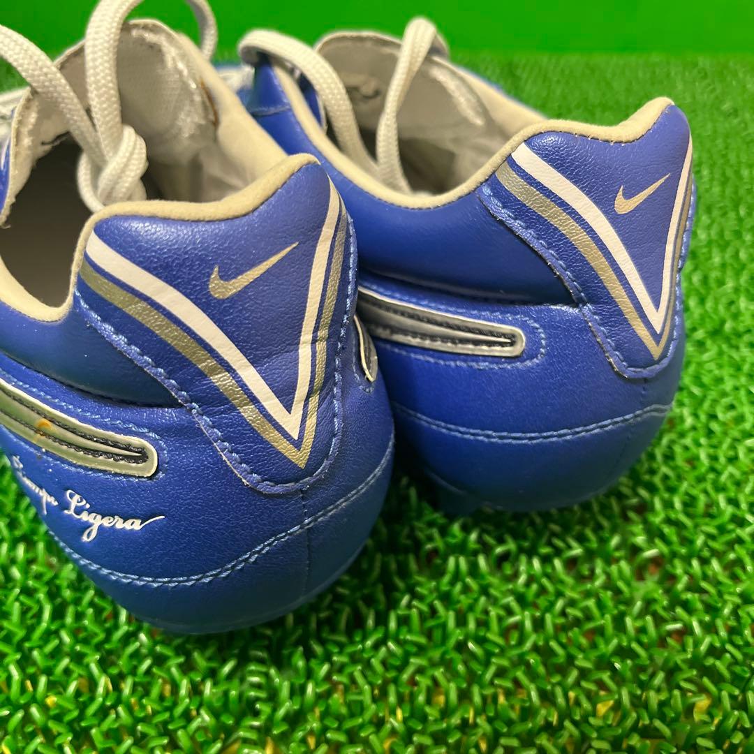 ナイキ サッカースパイクティエンポ リゲラHG-E AF(ブルー×シルバー)