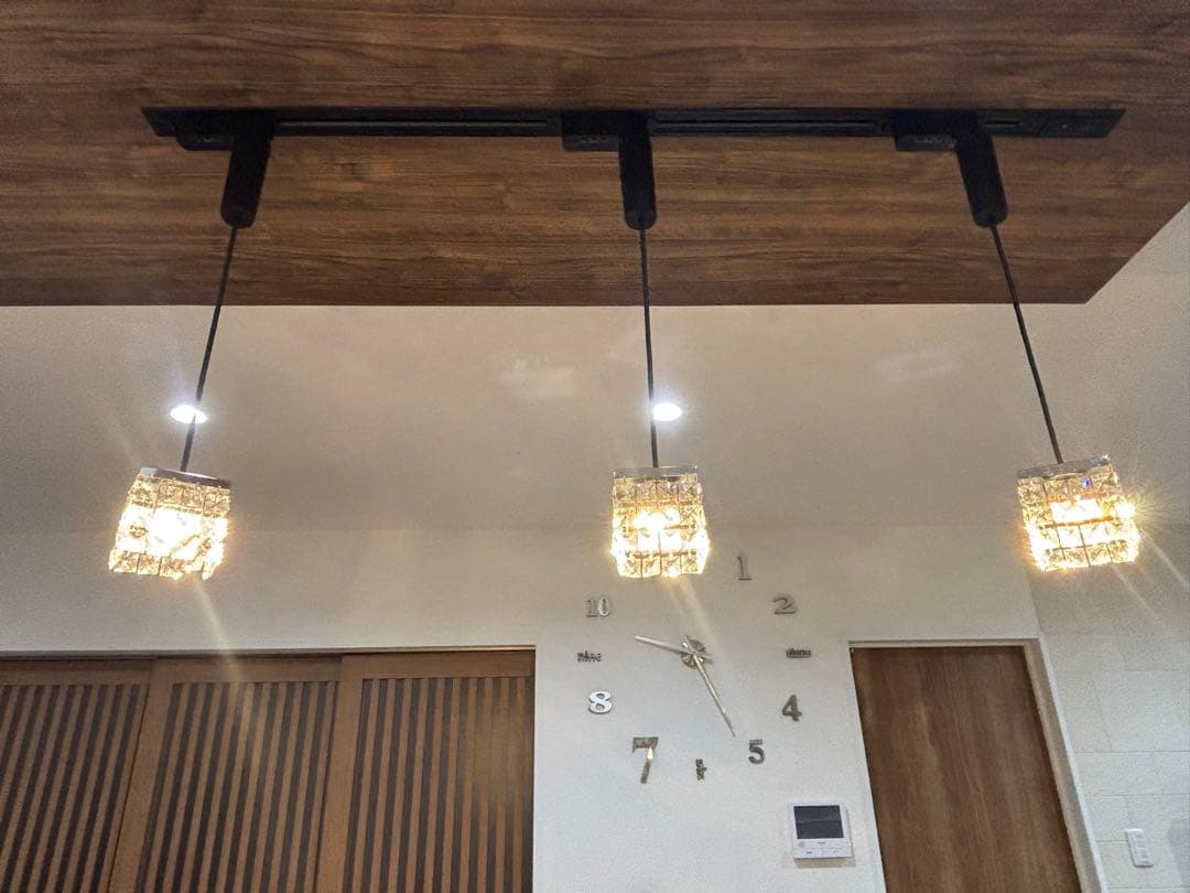 オーデリック　LEDペンダントライトOP 252 703BC スワロフスキー3個