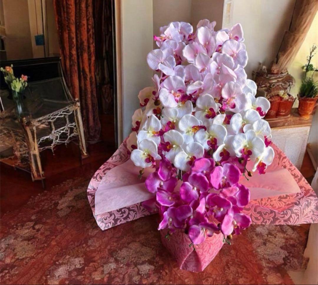 光触媒　人工観葉植物　ウォールグリーン　フェイクグリーン　胡蝶蘭8250tp