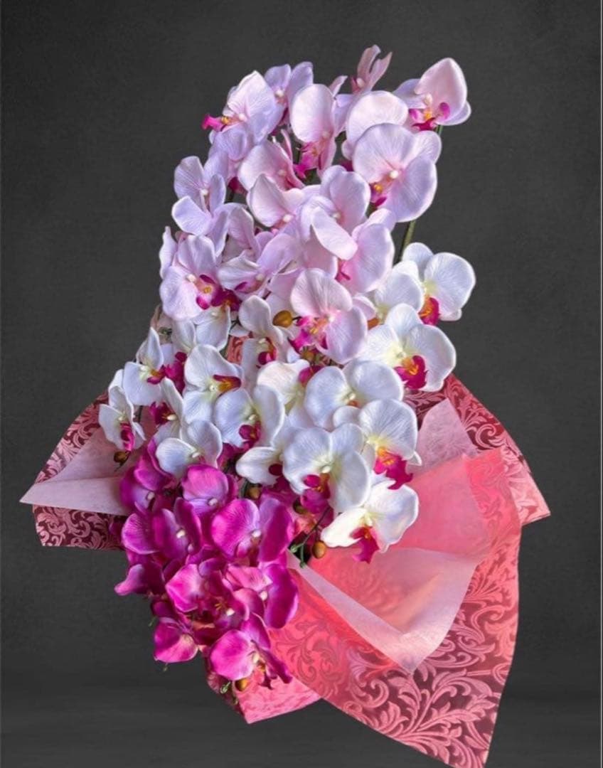 光触媒　人工観葉植物　ウォールグリーン　フェイクグリーン　胡蝶蘭8250tp