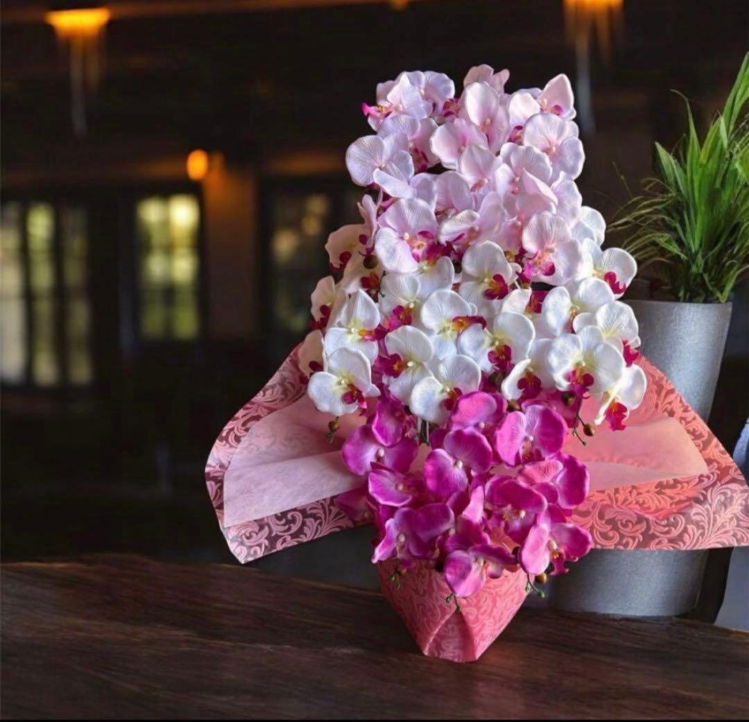 光触媒　人工観葉植物　ウォールグリーン　フェイクグリーン　胡蝶蘭8250tp