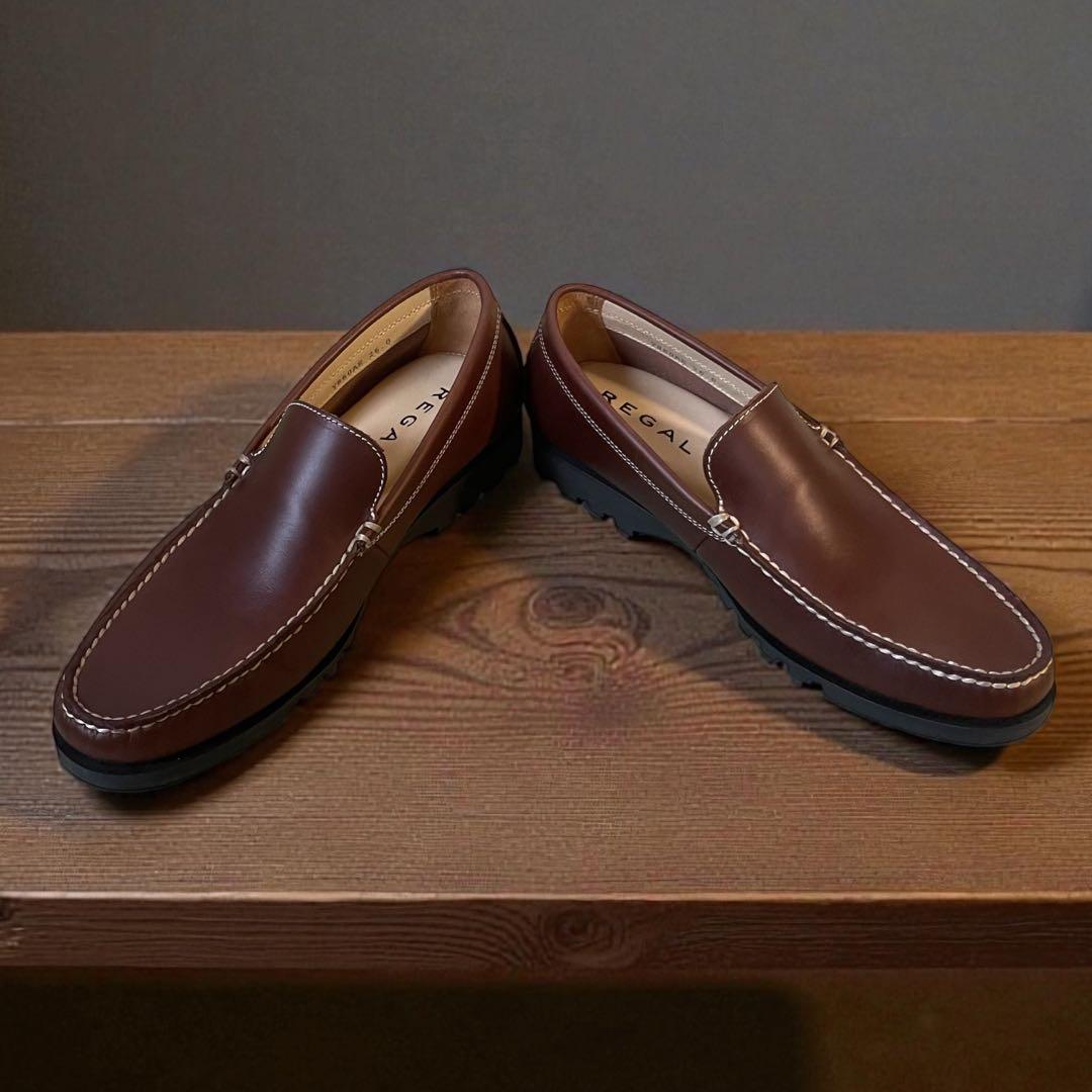 ラッキー様美品 リーガル コブラヴァンプ VIBRAM ブラウン 26cm