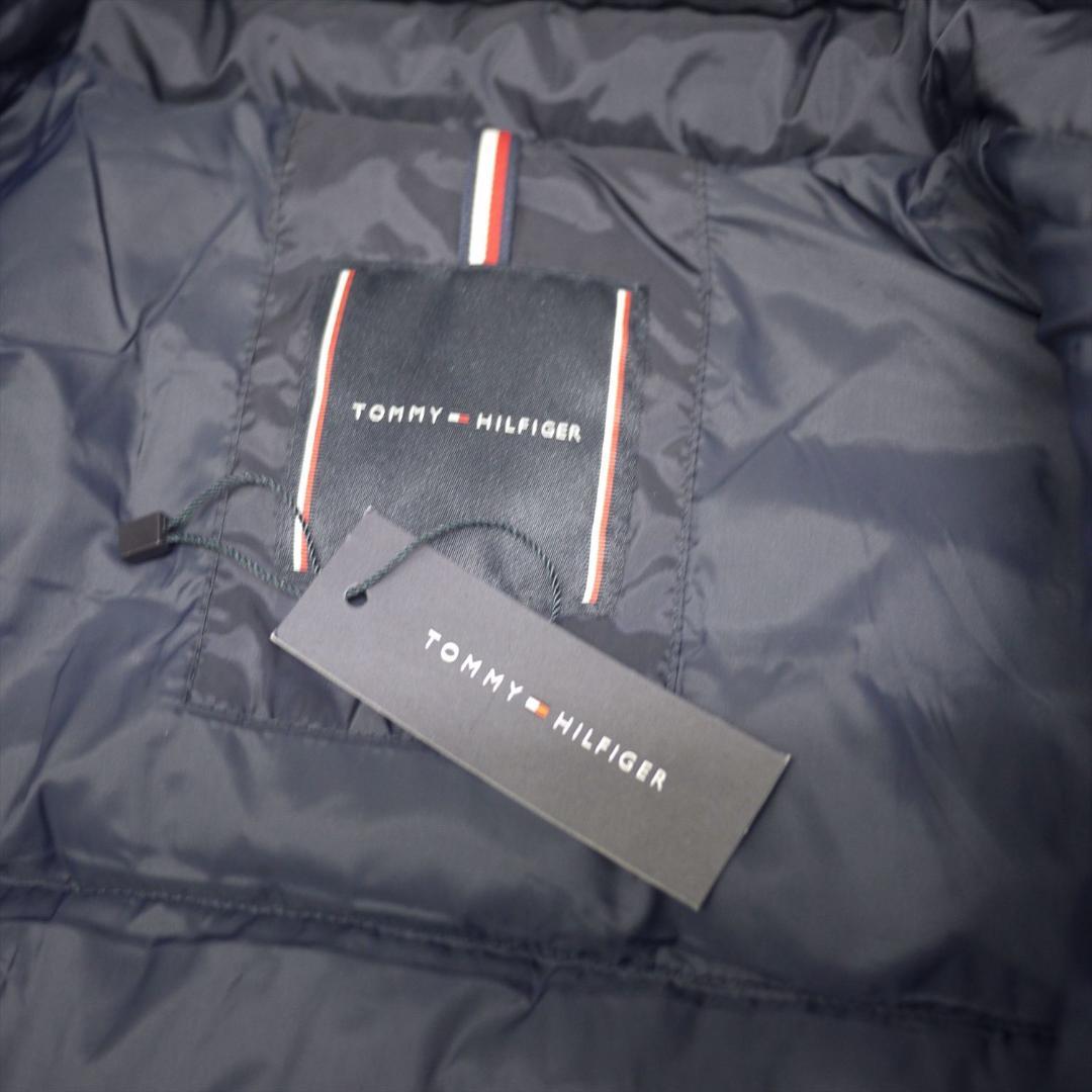 新品 トミーヒルフィガー THPROTECT 軽量 耐水 中綿 ベスト M 紺