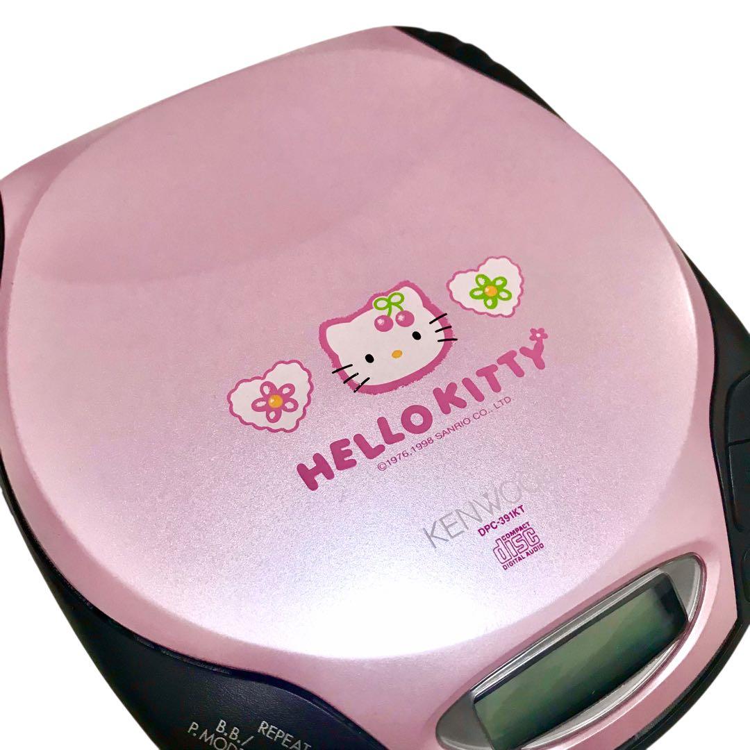 KENWOOD ハローキティ ポータブルCD プレーヤー 希少 レア サンリオ